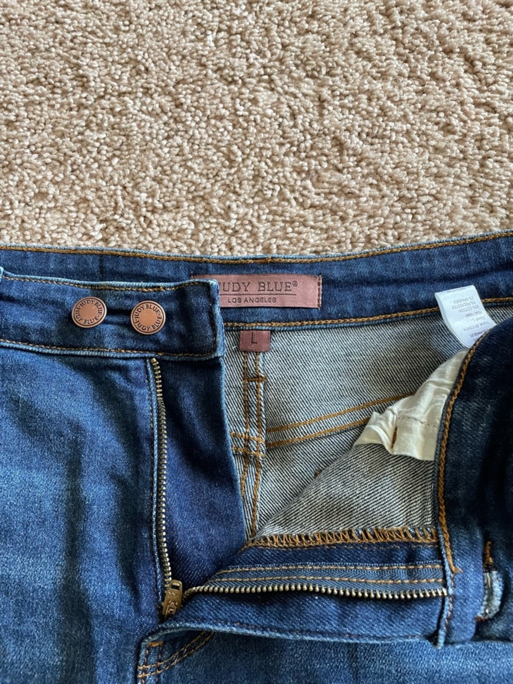 Judy Blue Mid-Dark Blue High-Rise Stretch Jeans